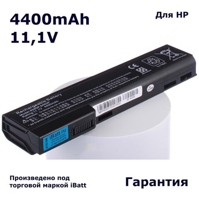 Аккумулятор iBatt 4400mAh, для HP- EliteBook 8470p B6Q20EA C5A77EA 8570p (C3C68ES) (C3C69ES) C3C68ES C3C69ES ProBook 640 G1 (H5G66EA)