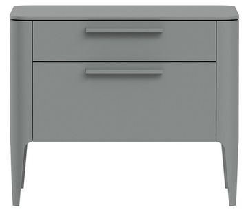 Тумба прикроватная Type 2 ящика ширина 60 см (серый)