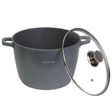 Кастрюля 6,2 л. из литого алюминия Kamille KM 4427 с мраморным покрытием