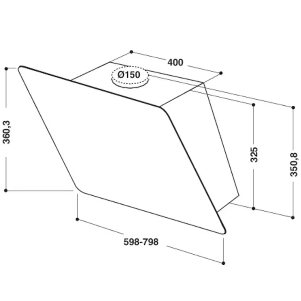 Вытяжка Whirlpool AKR 038 G BL