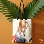 Сумка шоппер с принтом Эта фарфоровая кукла влюбилась