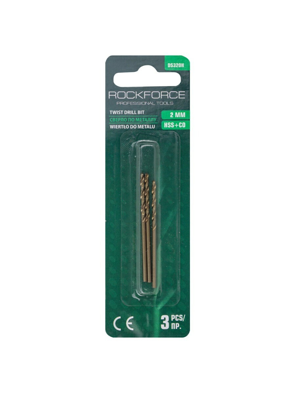Сверло по металлу 2мм (3шт.) RockForce##Rock FORCE RF-DS320H