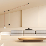 DK5660-BK Cветильник для трека-ремня Belty Smart, серия Flow со светодиодом, D220*H117мм, 48V DC, 24W, RA90, 120°, 3000-5700K, IP20, черный, алюминий