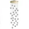 5085/120L L-VISION ODL25 555 золото/прозрачный/металл/акрил Люстра каскадная LED 120W 4000K 5500Лм JEMSTONE