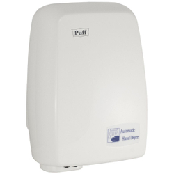 Электросушитель для рук Puff, 120, 1200 Вт, 19 х 12 х 26 см, бел, 1401.334