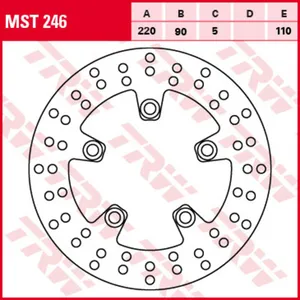 Диск тормозной TRW MST246