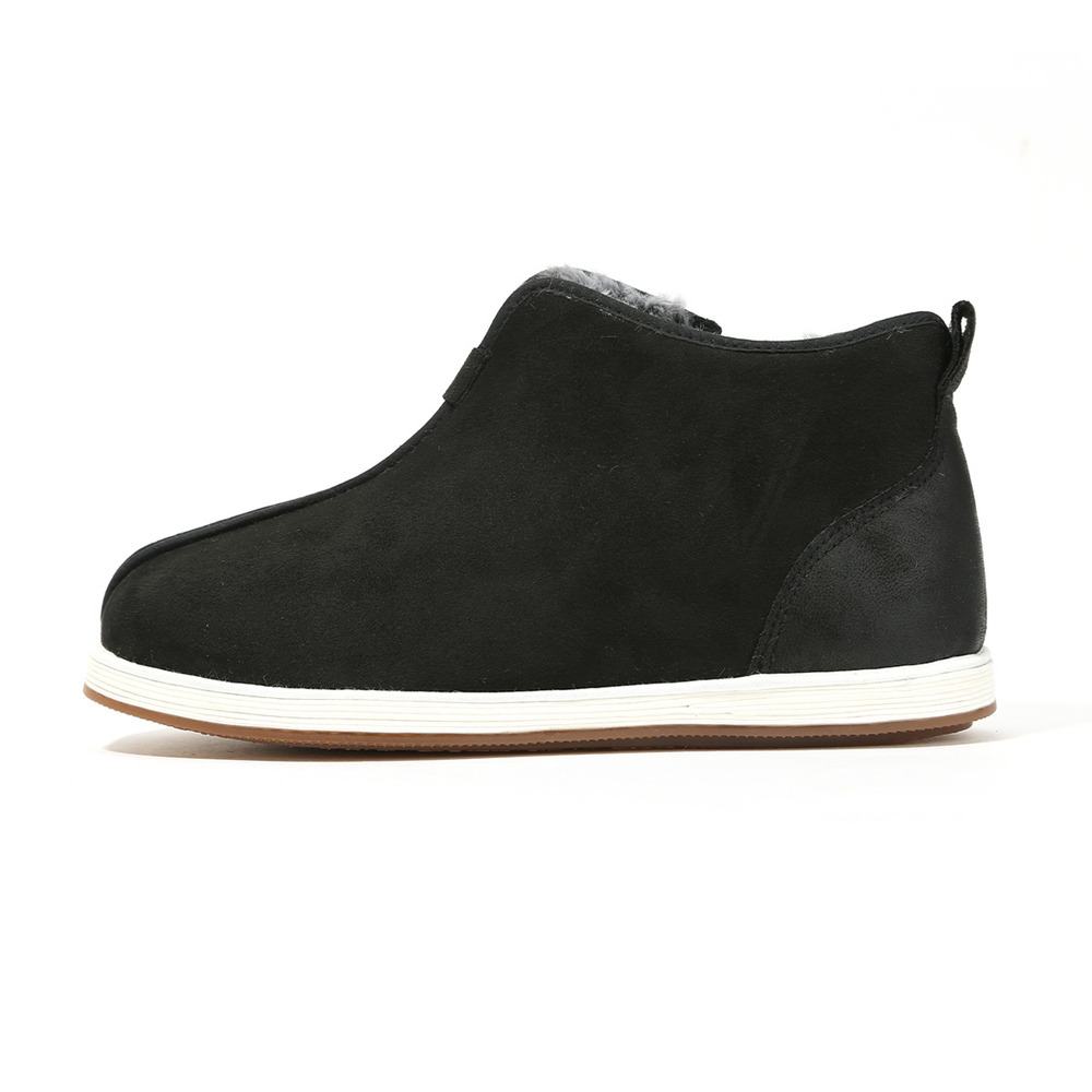 LAOMEIHUA Low top Snow Boots Men"s Black