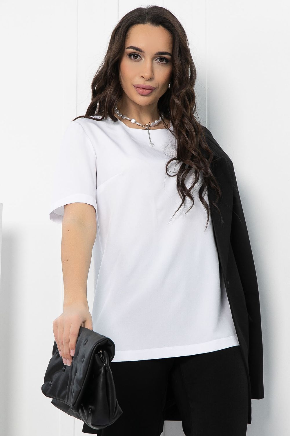 Блуза Лунный свет (белая) Б12789-25М LT Collection