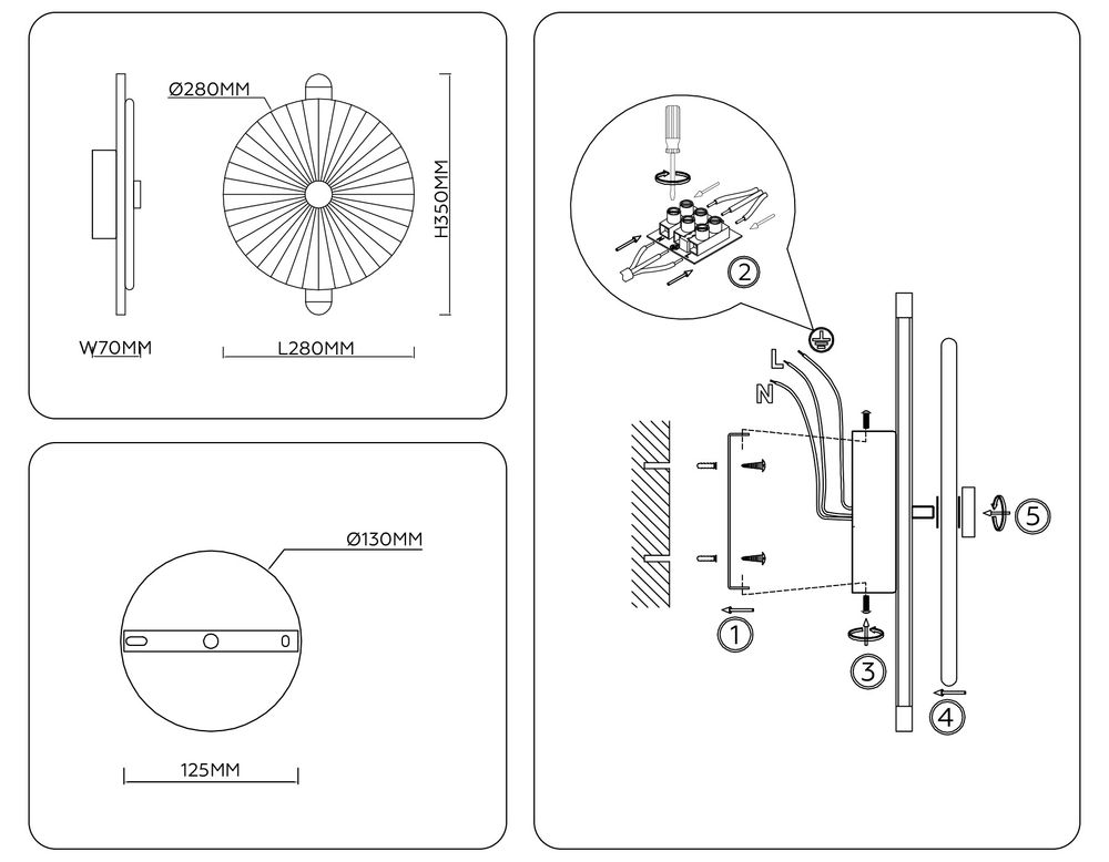 Ambrella Настенный светодиодный светильник Crystal LH31143