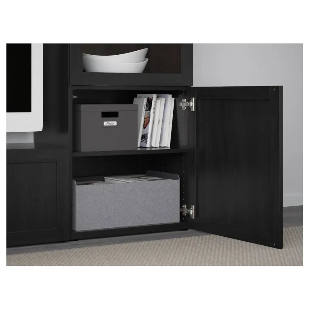 Полка - IKEA BESTÅ/BESTA/БЕСТО ИКЕА, 36х40/60х56 см, черный