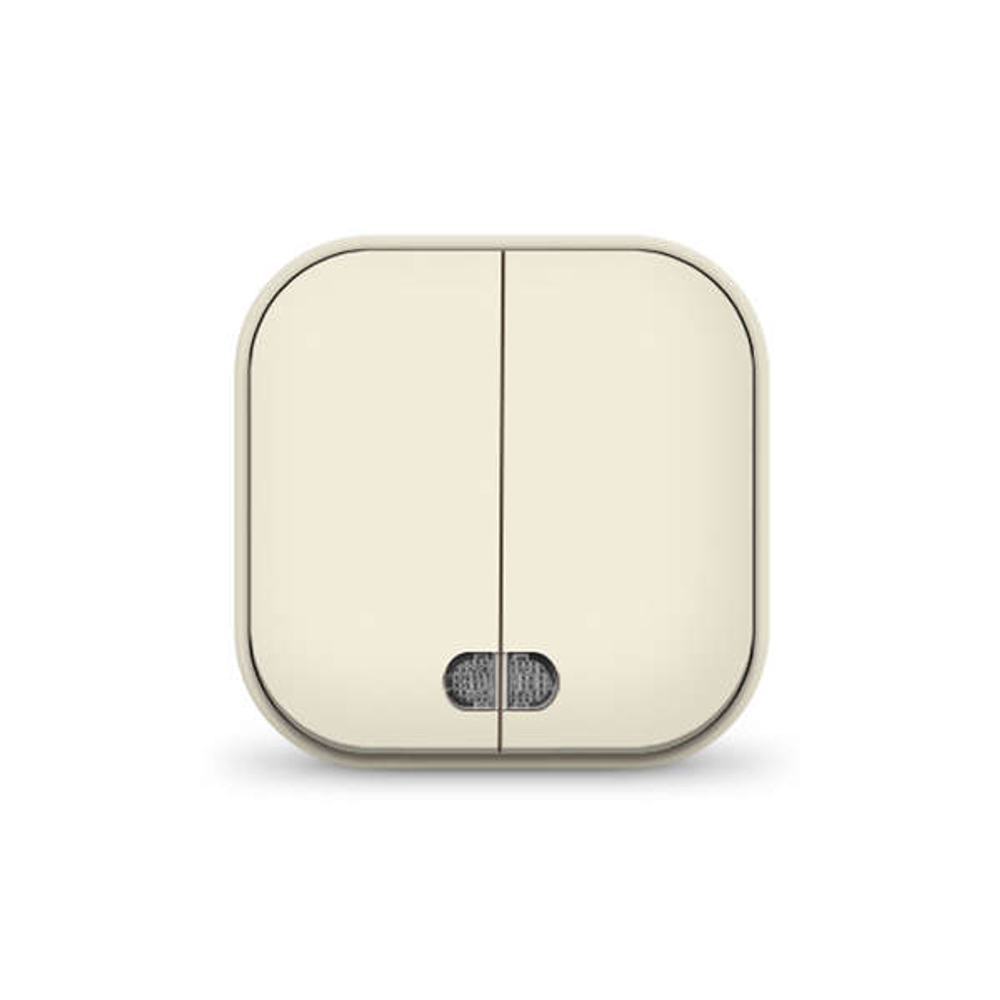 Выключатель 2-кл. 1п ОП 10А IP20 с подсветкой сл. кость IONICH 1426