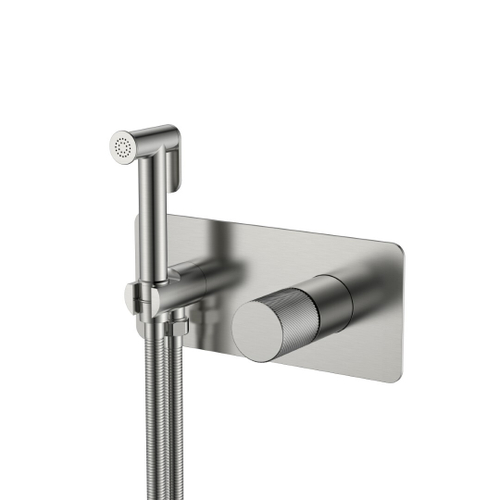 Boheme Смеситель гигиенический STICK NICKEL BRUSH SPIRALE