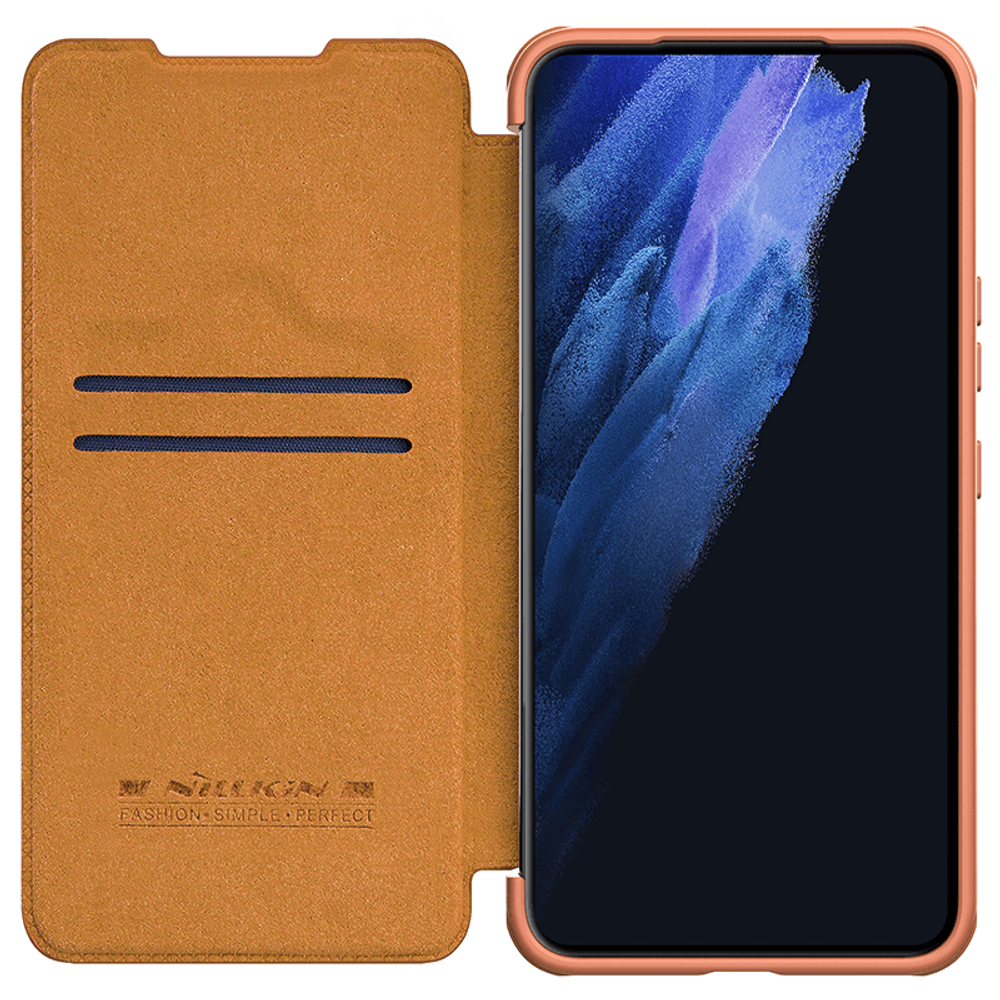 Кожаный чехол-книжка Nillkin Leather Qin Pro для Samsung Galaxy S22 Plus