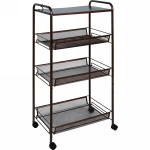 Этажерка 4х-секционная «Ладья 34КС», цвет медный антик, 45*30*80см