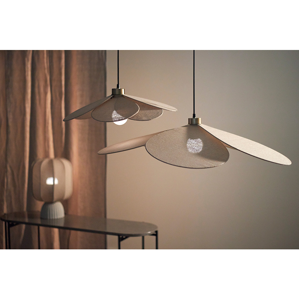 Светильник подвесной kamille, D46 см, бежевый