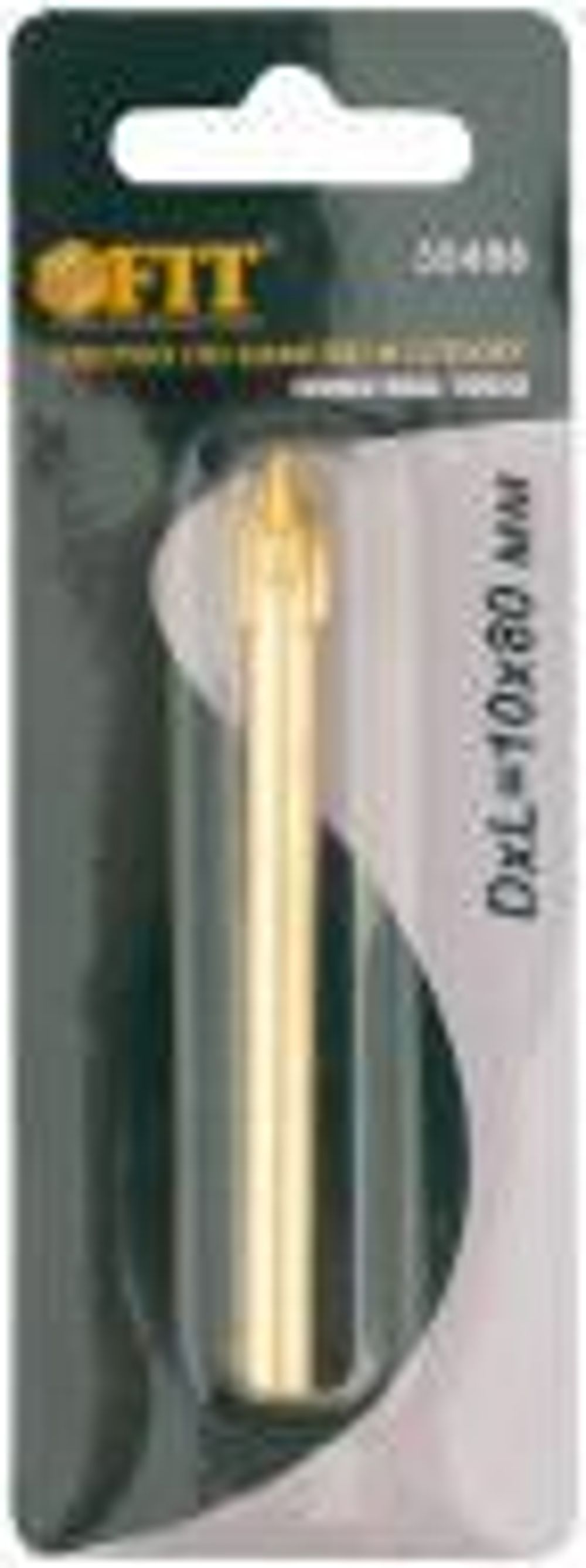 35488 Сверло по кафелю и стеклу 4 режущие кромки,титановое покрытие 10 х 80мм