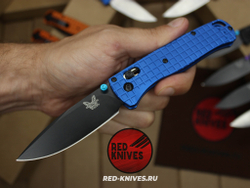 Нож Benchmade 535 Алюминий Frag A+++ - синяя рук., черный клинок RK/Н65