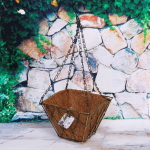 Кашпо для цветов 1,8л «Коковита» с кокосовым волокном, подвесное d=20см P135 ДоброСад