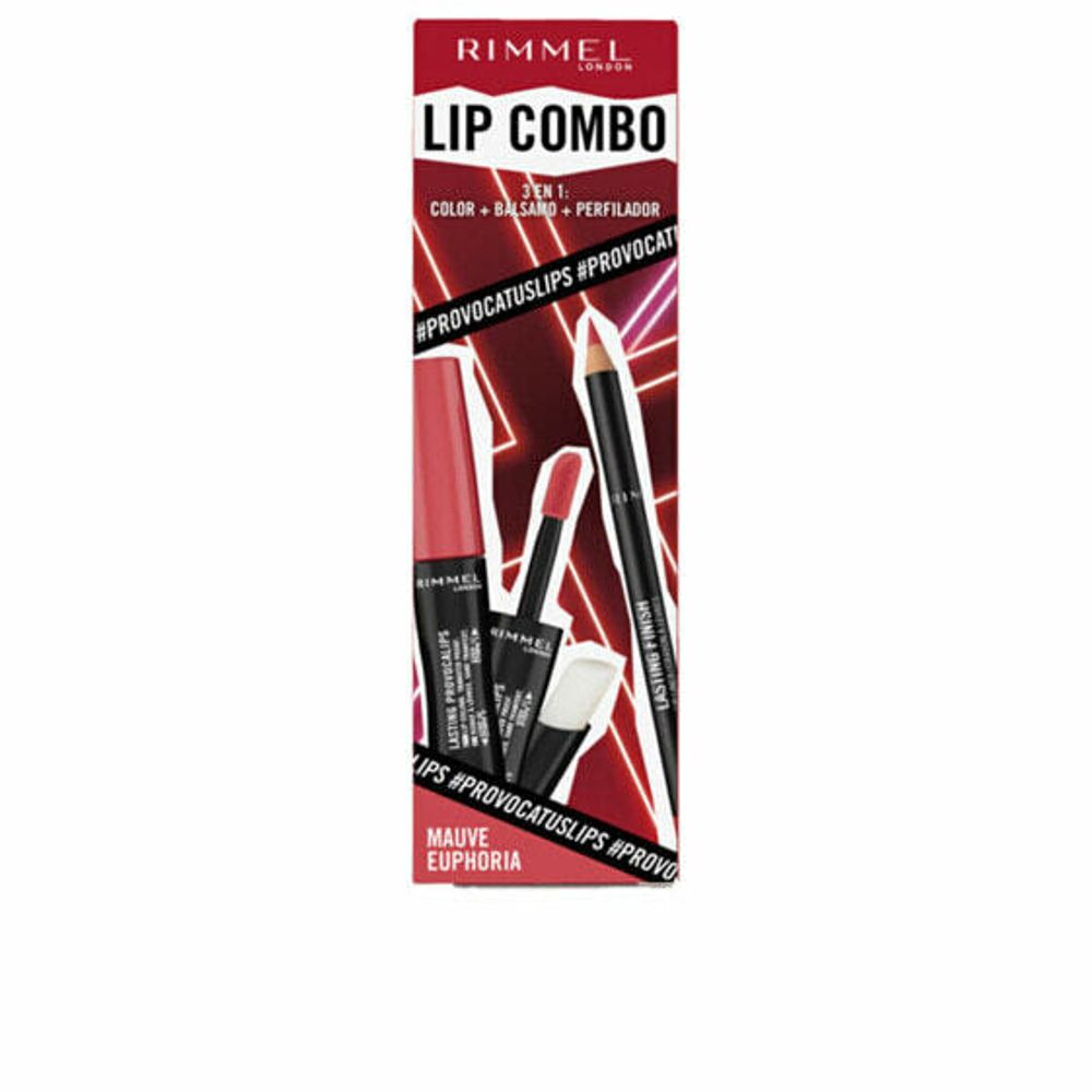 макияжный набор Rimmel London Lip Combo 3 Предмета Mauve Euphoria