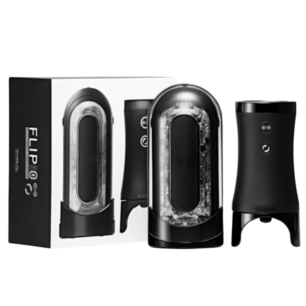 Мастурбатор с вращением - Набор Tenga Flip Zero Electronic Vibratation