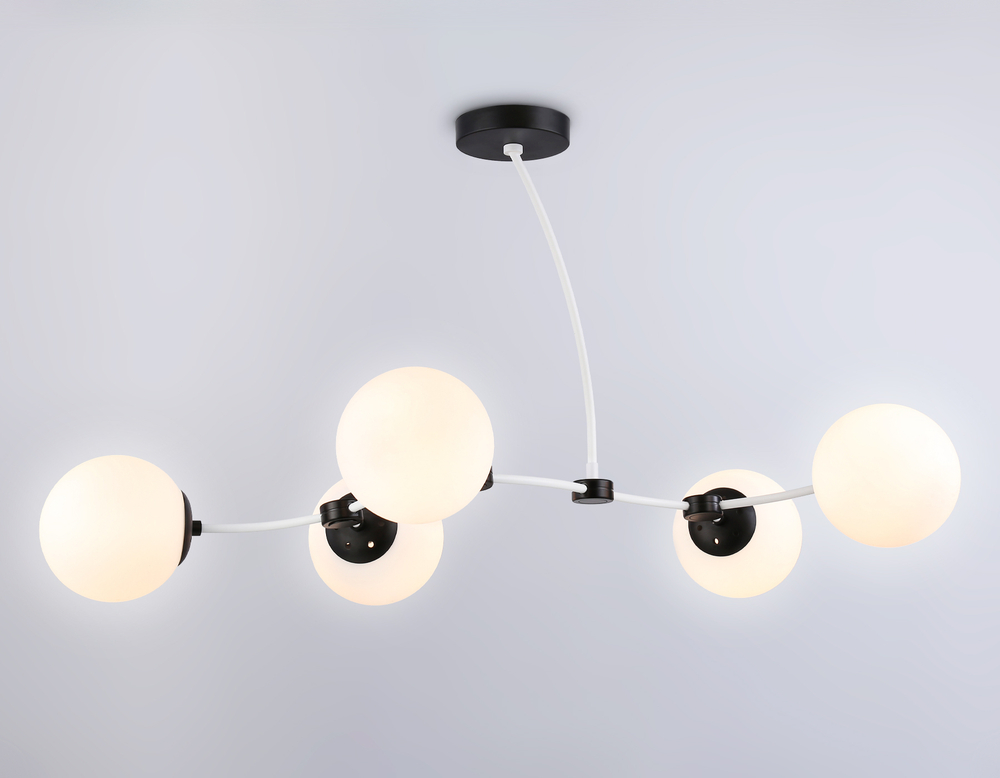 Подвесной светильник TR2546/5 WH/BK белый/черный E27/5 max 60W 950*600*450
