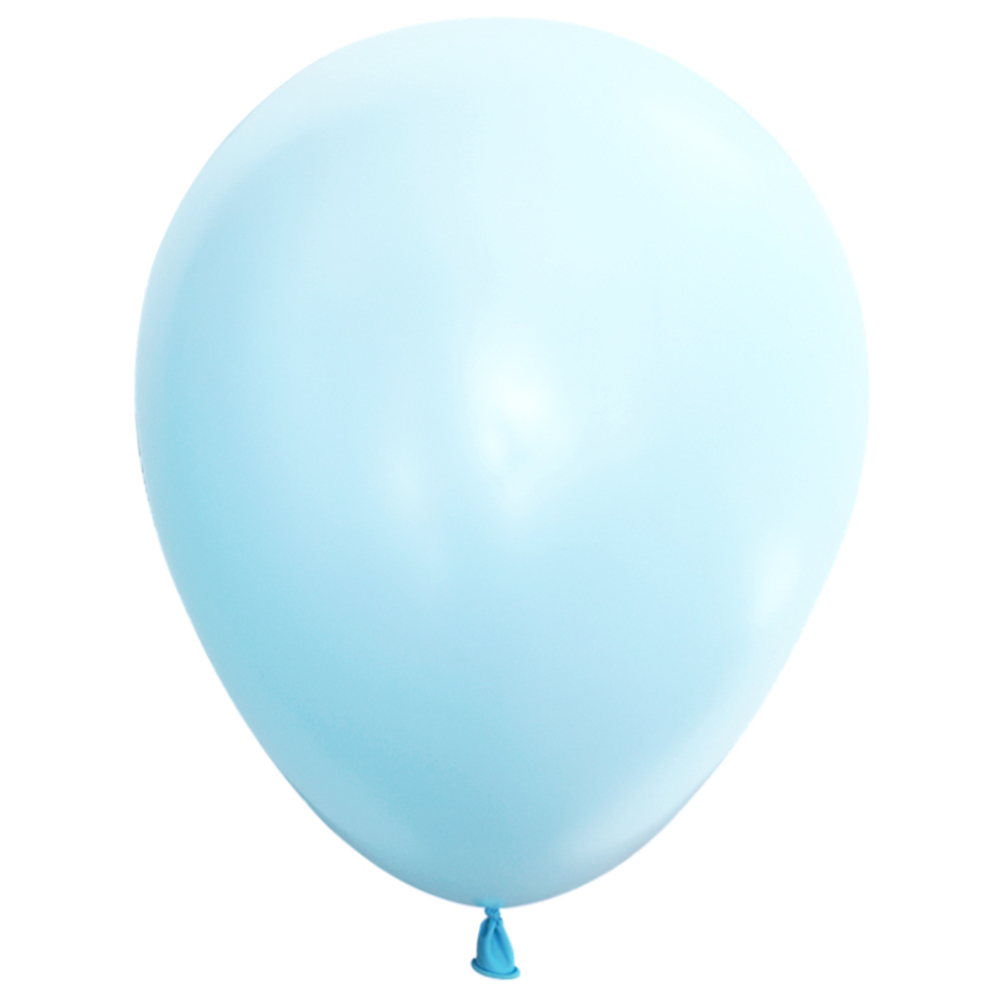 Воздушный шар с гелием, 1шт., М12/30см, Веселуха, голубой