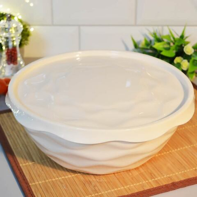 Салатник 4л с крышкой "Modena" (светло-бежевый)