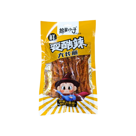 Соевая закуска Naughty Feather со вкусом свиных ребрышек 180гр (Желтая упаковка) (Китай)