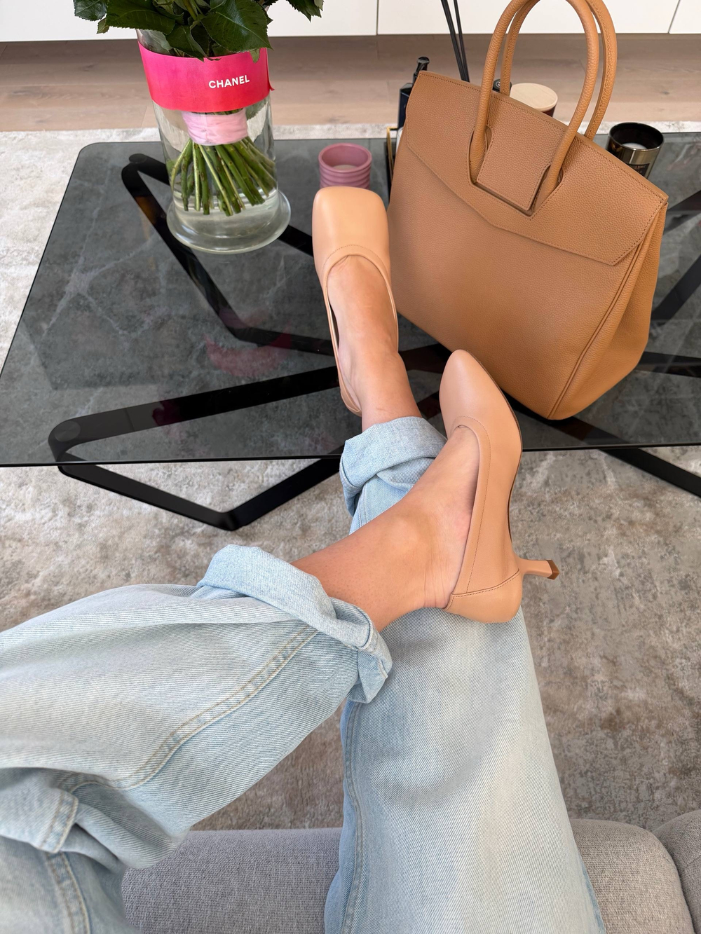 Женские туфли в бежево-розовом цвете Hestia TORTORA