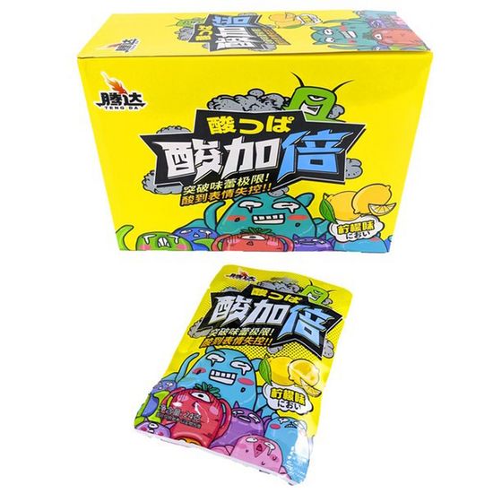 Конфеты кислые Teng Da со вкусом лимона, 24 г (Китай)