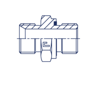 Штуцер FE BSP 1/4" BSP 1/4" нерж.