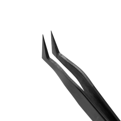 Пинцет для наращивания ресниц Lovely NanoFiber, серия Grace Elegante Black, тип Сапожок