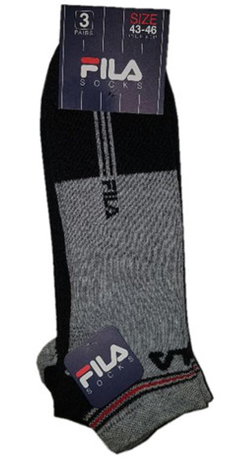 Теннисные носки Fila Calza Invisible Socks 3P - черный