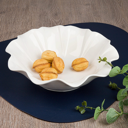 Салатник " " 25*25*7см. v=1300мл. (min6) (фарфор) (транспортная упаковка)