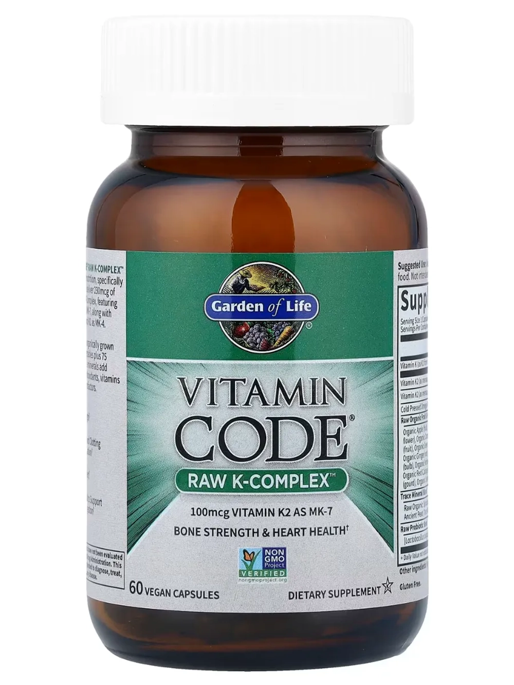 Vitamin Code Raw комплекс витаминов K 60 вег капсул