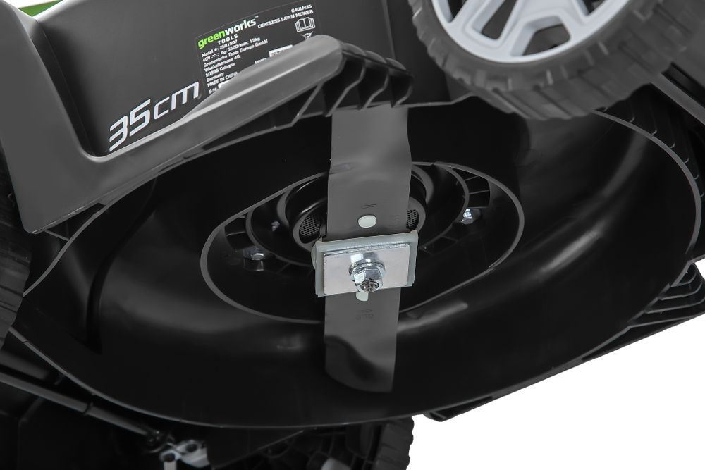 Аккумуляторная газонокосилка Greenworks G40LM35K5, 40v, 35 см, (2501907UG), с аккумулятором 5 А·ч и зарядным устройством