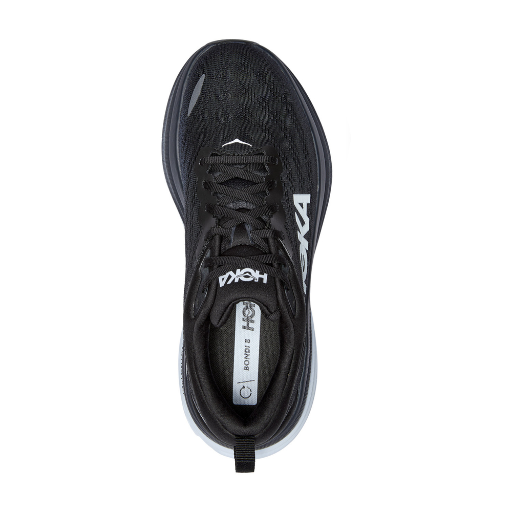 Кроссовки HOKA BONDI 8 Black White арт. 1123202BWHT, чёрный, муж.