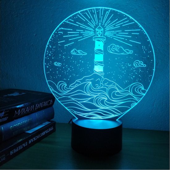 3D лампа Маяк
