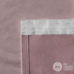 Готовые шторы и покрывало в комплекте БАРХАТТ (арт. BL10-765-06)  - розовый