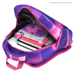 Ранец школьный, Феникс+, 27,5x37,5x14,5 см, полиэстер, ЭВА-панель, сублимационная печать, цветной светоотражающий рант, 1 отделение (-я)