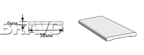 Наличник МДФ Тип-0 2150*70*6