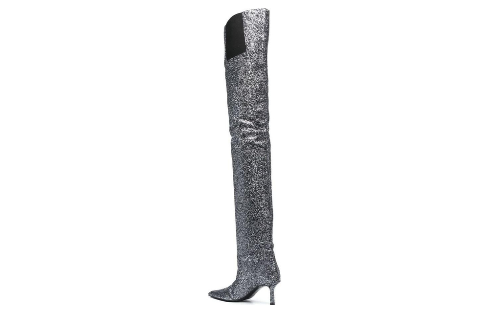 Alexander Wang Glitter Thigh-high Boots Women"s