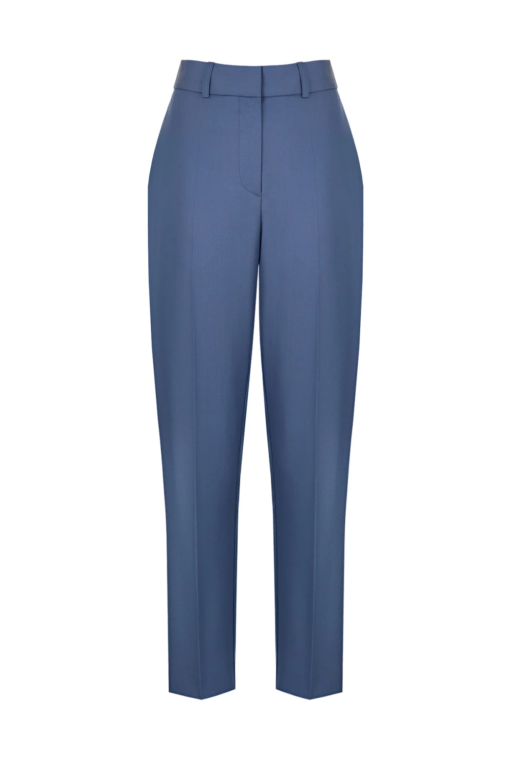 Брюки дудочки серо-голубой