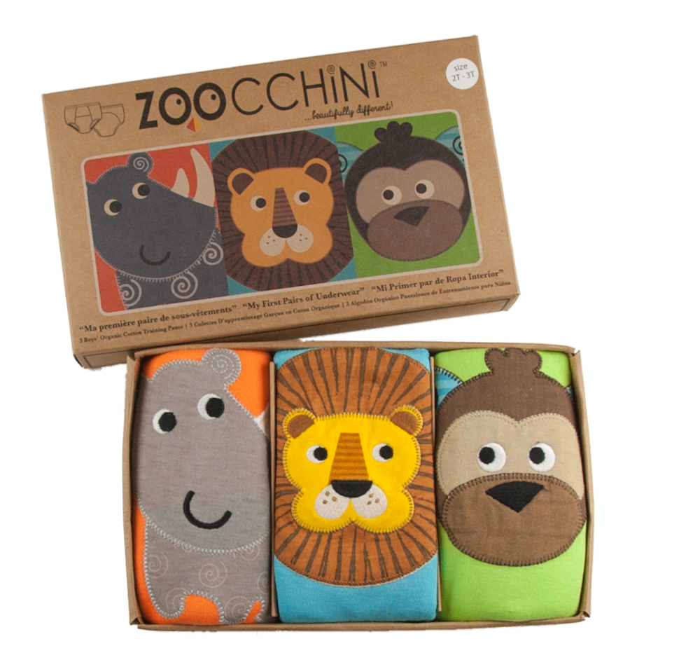 Многослойные трусы Zoocchini для мальчиков. Сафари