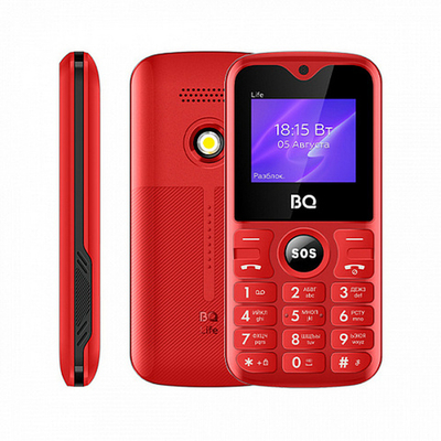 Телефон мобильный BQ 1853 Life Black+Red (2sim)