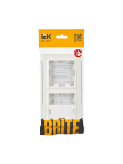 Рамка 2-м BRITE РУ-2-БрБ бел. IEK BR-M22-K01