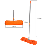 Швабра OfficeClean Professional двусторонняя, телескопич. ручка 70-120 см, МОП микрофибра 40 см