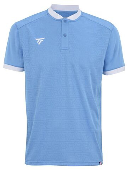 Мужское теннисное поло Tecnifibre Team Mesh Polo - небесный