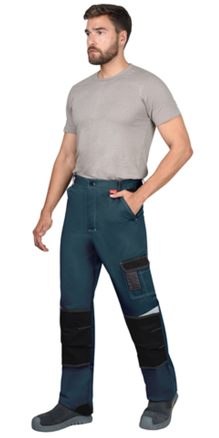 Брюки СИРИУС-КАСПИЙ морена с черным, тёмно-серым и СОП