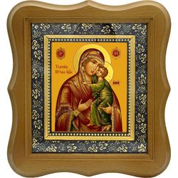 Толгская икона Божьей Матери на холсте.